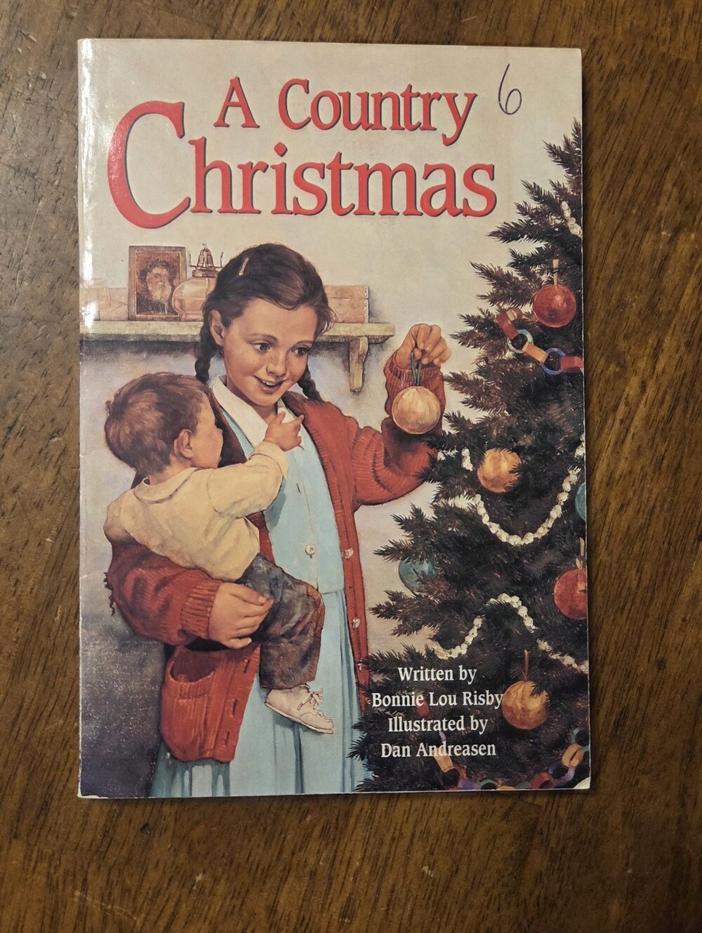 📕5/$10📕 A Country Christmas Paperback Bonnie Lou Risby Holiday Childrens Book